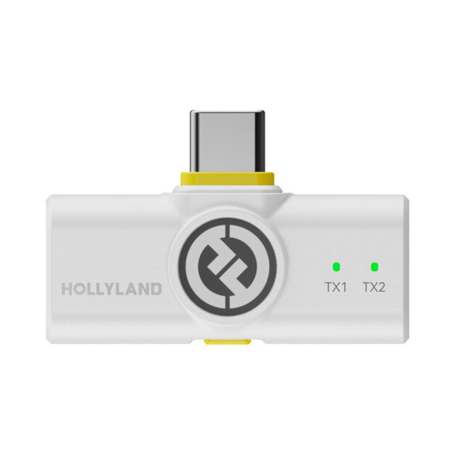 Hollyland LARK M2 Wireless Lavalier Microphone w/USB-C Plug, White