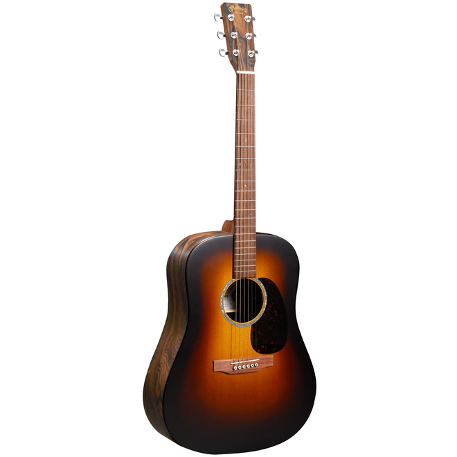 Martin D-X2E Dreadnought Acoustic-Electric Guitar, Spruce/Ziricote HPL, Burst Finish, w/Gigbag