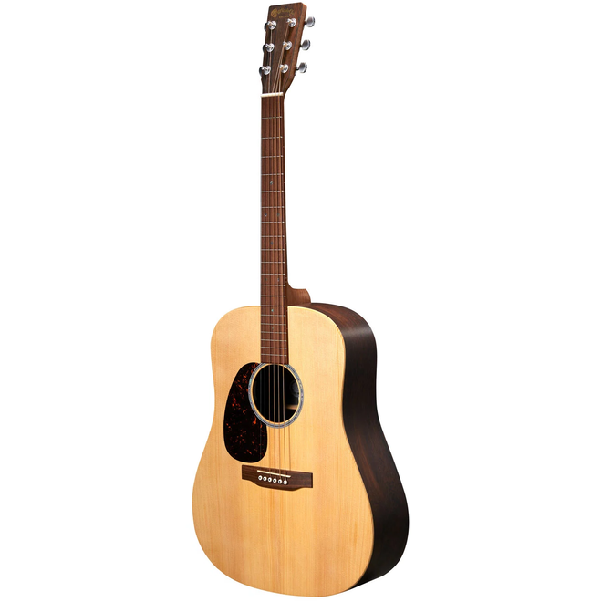 Martin D-X2E Left-Hand Dreadnought Acoustic-Electric Guitar, Spruce/Brazilian Rosewood HPL, w/Gigbag