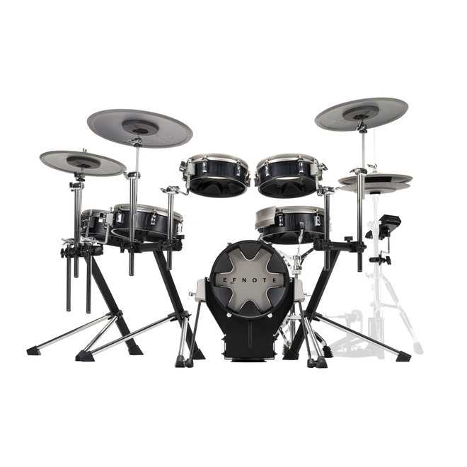 EFNOTE 3X Digital Drum Set, Black Oak