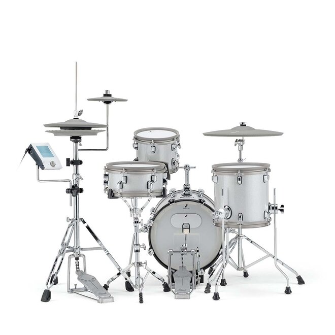 EFNOTE mini Electronic Drum Set, White Sparkle