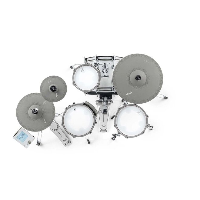 EFNOTE mini Electronic Drum Set, White Sparkle