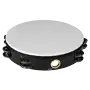 Remo 10" Economy Tambourine, Quadura Black