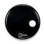 Aquarian 20" Regulator RSM Offset Hole Bass Drum Head, Gloss Black
