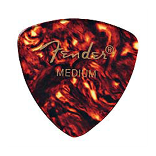 Fender Classic Celluloid Picks, 346 Shape, Tortoiseshell Medium (12 Pack)