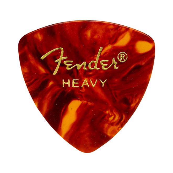 Fender Classic Celluloid Guitar Picks, 346 Shape, Tortoiseshell, Heavy (12 Pack)