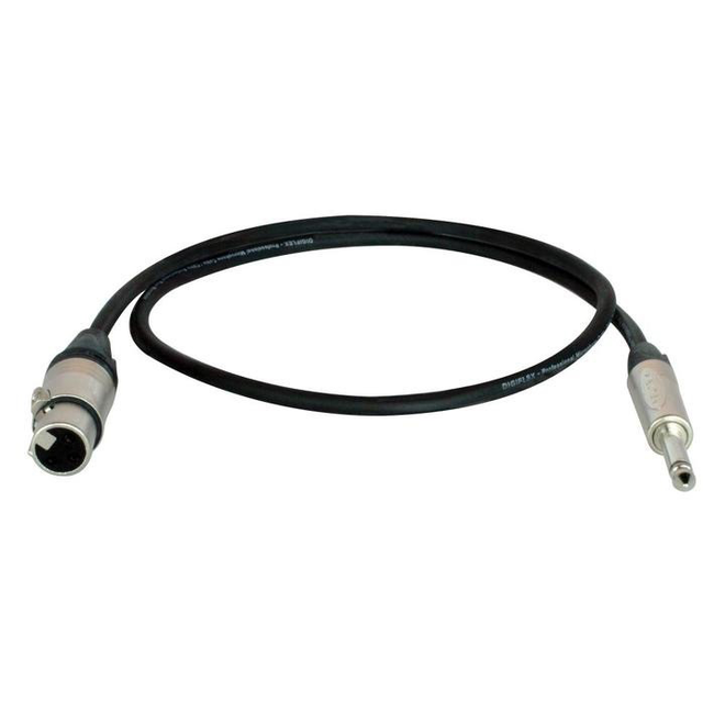 Digiflex Tour Series Adaptor Cable, 1/4" TS Male to XLR Female, 20'