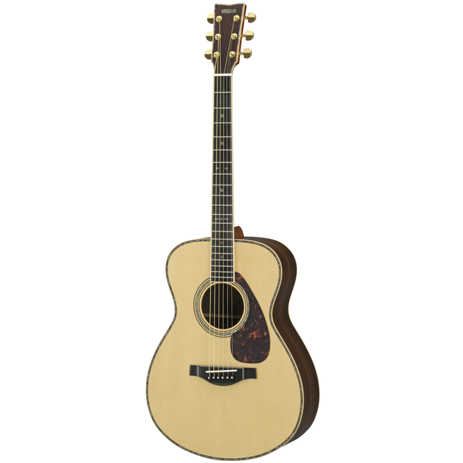 Yamaha LS56 Custom ARE II Folk Acoustic Guitar, Solid Engelmann Spruce/Solid Indian Rosewood, w/Hardshell Case