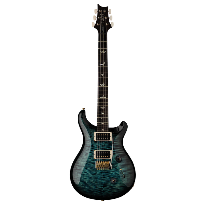 PRS Custom 24 Electric Guitar, Pattern Thin Neck, Cobalt Smokeburst, Hardshell Case