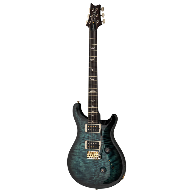 PRS Custom 24 Electric Guitar, Pattern Thin Neck, Cobalt Smokeburst, Hardshell Case