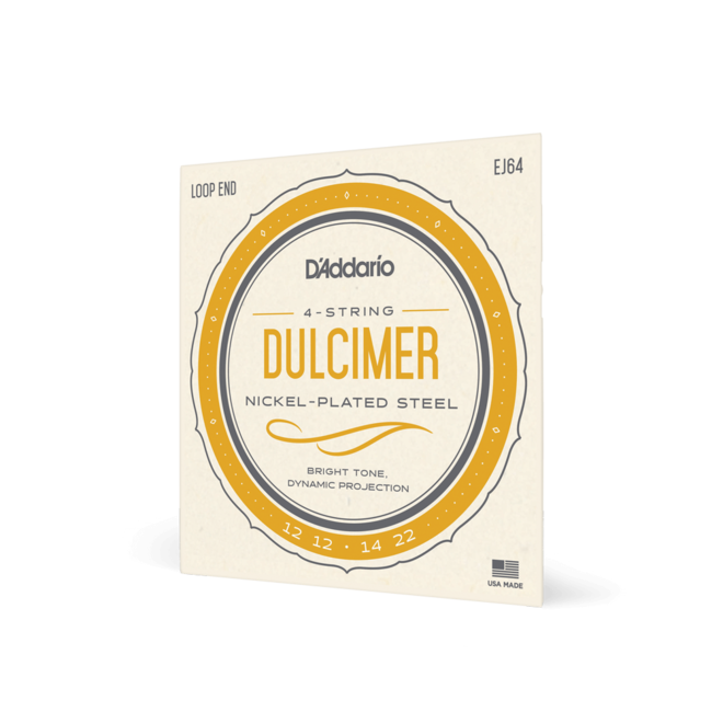 D'Addario EJ64 Nickel Wound 4-String Dulcimer Set