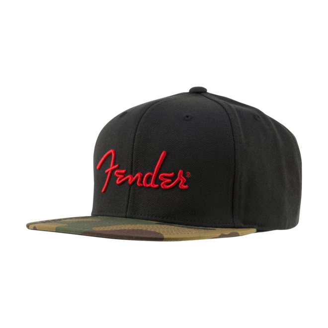 Fender Camo Flatbill Hat, Camo, One Size Fits Most