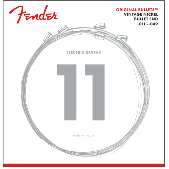 Fender 3150M Original Bullets Pure Nickel Electric Guitar Strings, 11-49  Medium