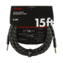 Fender Deluxe Series Instrument Cable, Black Tweed, 15’