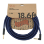 Fender Festival Instrument Cable, Pure Hemp, Blue Dream, Right-Angle, 18.6'