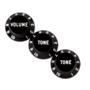 Fender Stratocaster Knobs, Black (3 Pack)