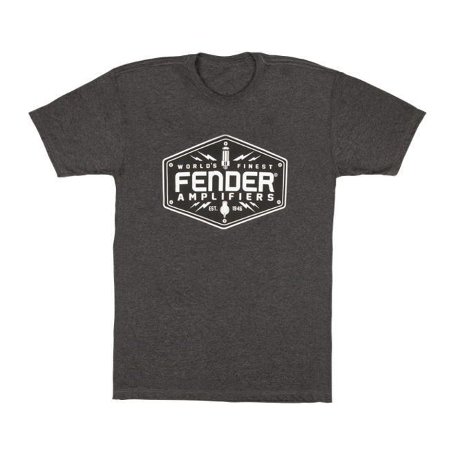 Fender Bolt Down T-Shirt, Charcoal