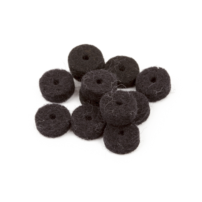Fender Strap Button Felt Washers, Black (12 Pack)