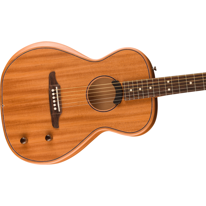 Fender Highway Series Parlor Acoustic Guitar, Rosewood Fingerboard, All-Mahogany, w/Deluxe 1225 Gigbag