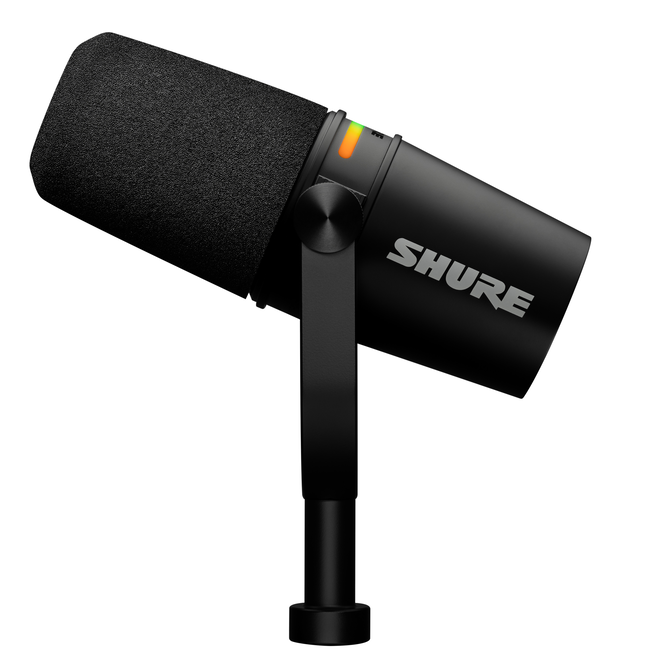 Shure MV7+ XLR/USB Podcast Microphone, Black