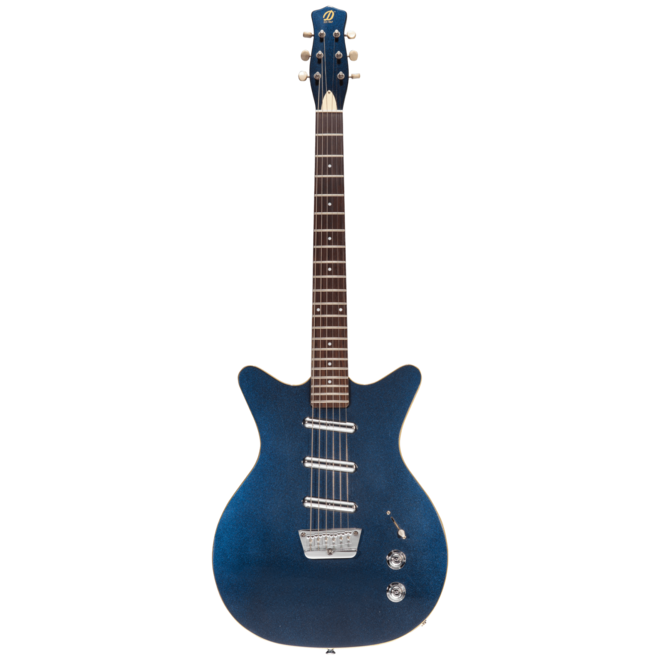 Danelectro '59 Triple Divine Electric Guitar, Blue Metallic
