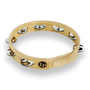 Latin Percussion 10" Accent Wood Tambourine w/Steel Jingles, Single Row