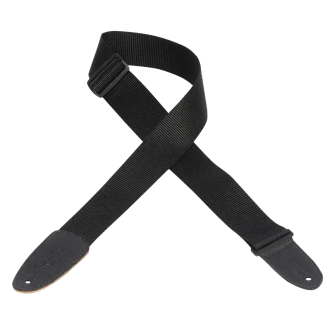 Levy's Heavy Weight Poly Series 2" Polypropylene Guitar Strap, Extra Long, Black