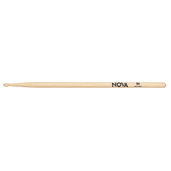 Vic Firth Nova 5A Hickory Drumsticks, Wood Tip