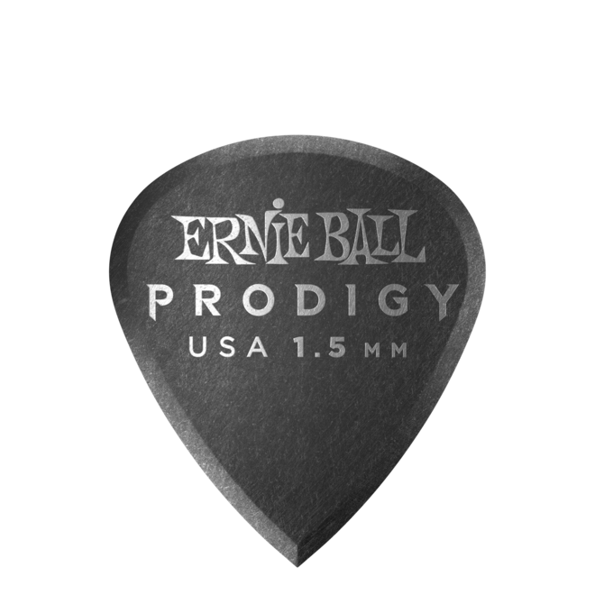 Ernie Ball 9200 Mini Prodigy Guitar Picks, Black, 1.5mm (6 Pack)