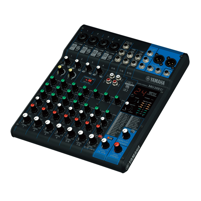 Yamaha MG10XU 10-Channel Analog Mixing Console, w/USB & FX