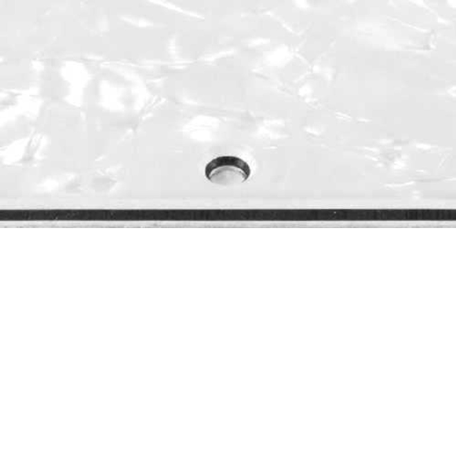 Pickguard Blank, White Pearloid, 4 Ply, 11.5" x 17"