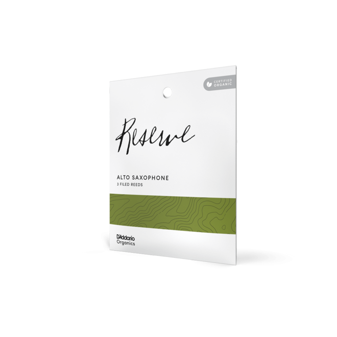 D'Addario Organics Reserve Alto Saxophone Reeds, 2.5 (3 Pack)