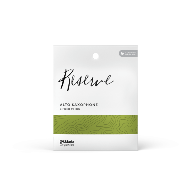 D'Addario Organics Reserve Alto Saxophone Reeds, 3.0 (3 Pack)
