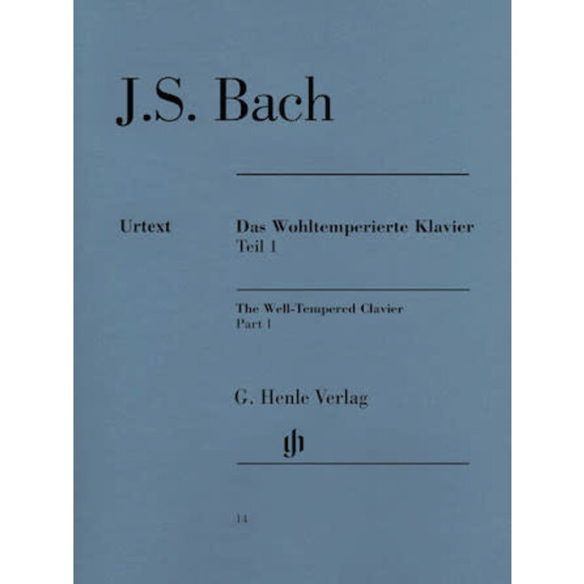 Henle Urtext J.S. Bach The Well-Tempered Clavier, Revised Edition, Part 1