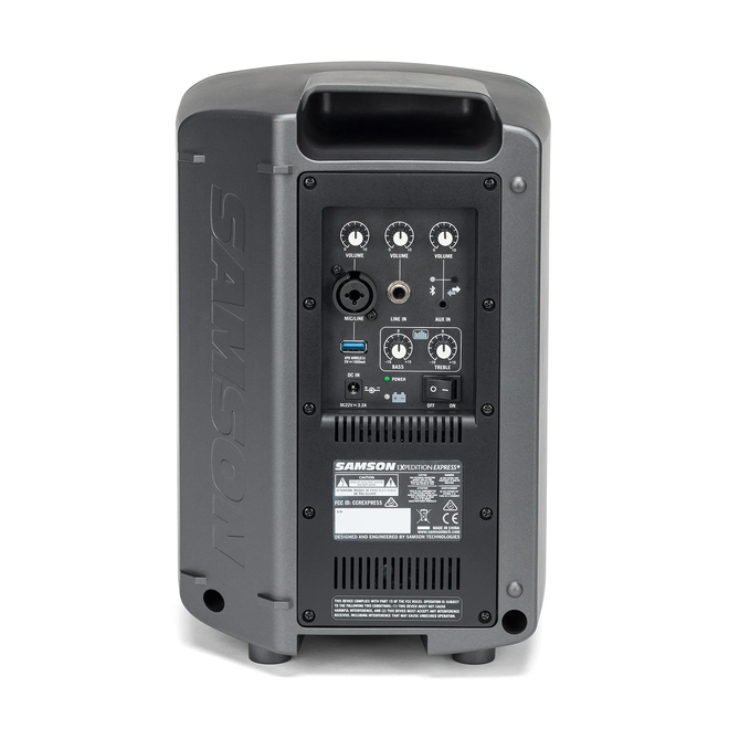 Samson Expedition Express+ Rechargeable Portable PA System, w/Bluetooth & Wired Microphone