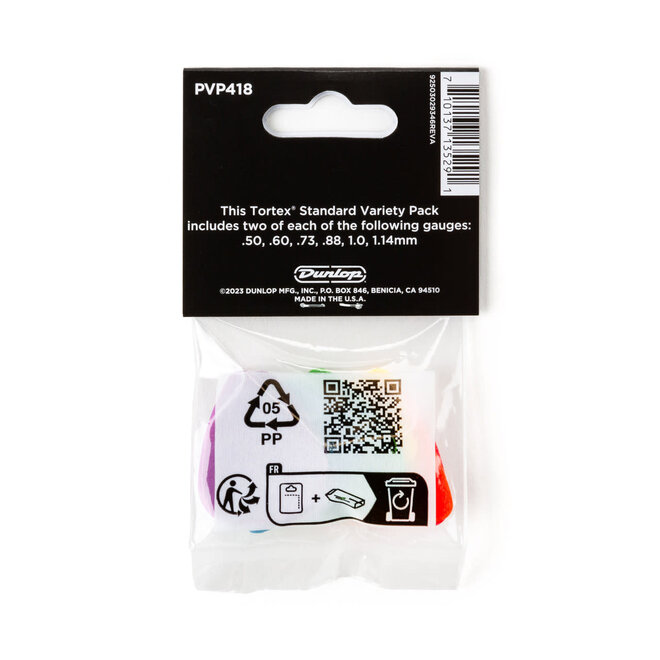 Dunlop Tortex Standard Variety Guitar Pick Pack (12 Pack)