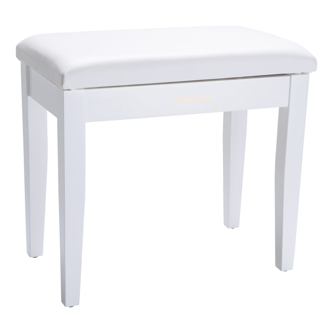 Roland RPB-100 Piano Bench w/Storage Compartment, Satin White