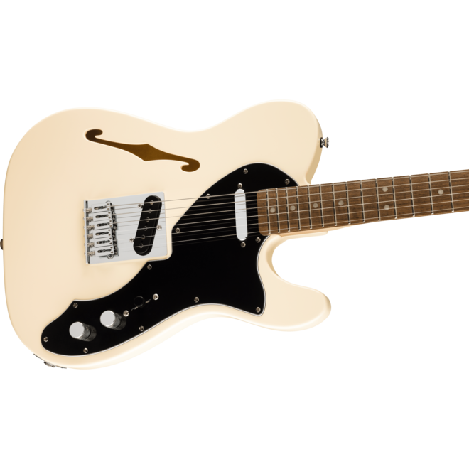 Squier Affinity Series Telecaster Thinline, Laurel Fingerboard, Olympic White