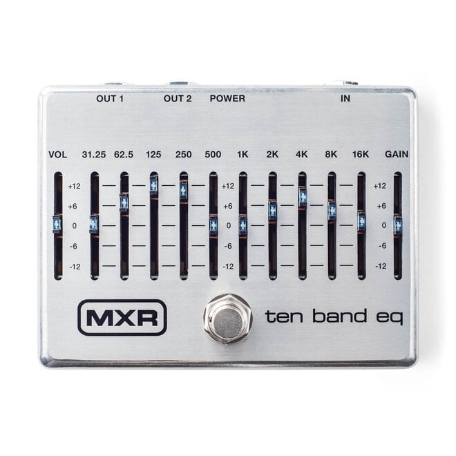 MXR M108S Ten Band EQ Pedal, Silver