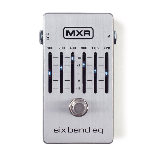 MXR M109S Six Band EQ Pedal, Silver