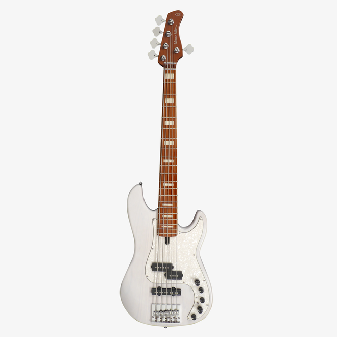 Sire Marcus Miller P8 Bass Guitar, 5-String, White Blonde, w/Gigbag