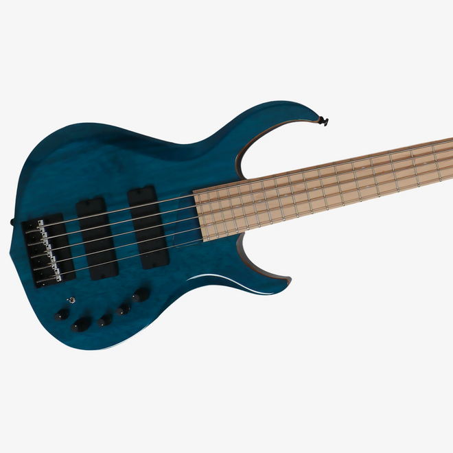 Sire Marcus Miller M2 2nd Generation Bass Guitar, 5-String, Transparent Blue