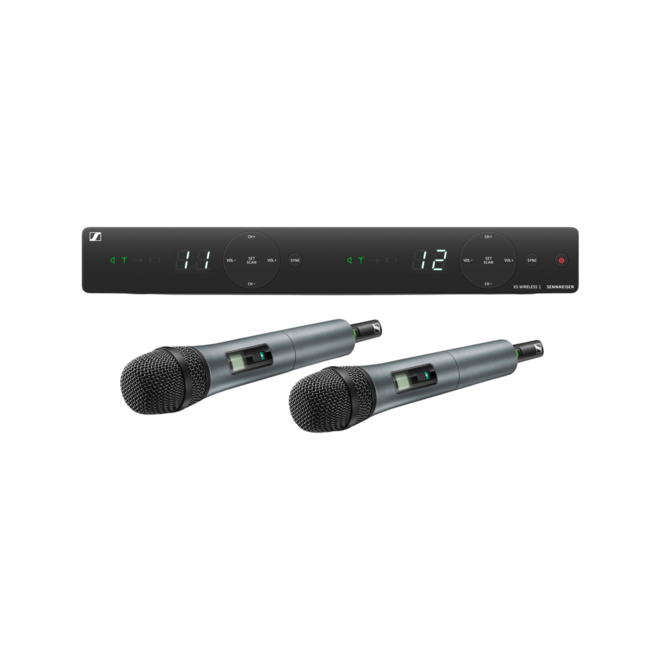 Sennheiser XSW 1-825 Dual Wireless Handheld Microphone System, Range A