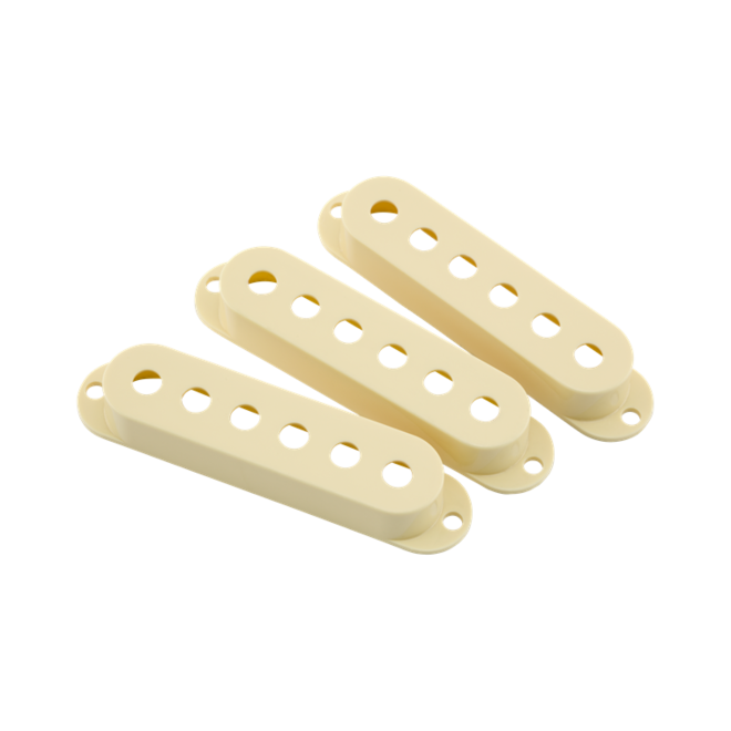 Fender Road Worn Stratocaster Pickup Covers, Aged White (3 Pack)