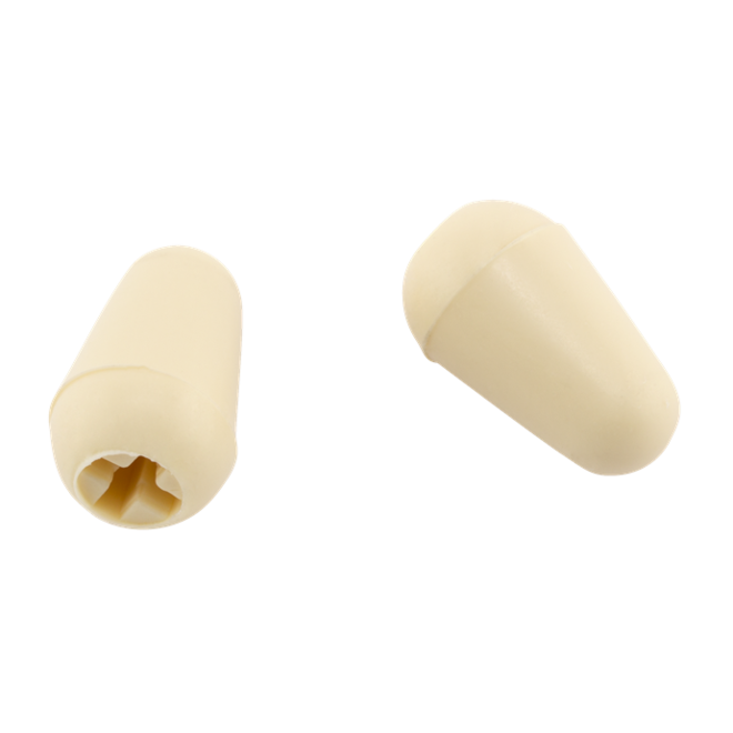 Fender Road Worn Stratocaster Switch Tip, Aged White (2 Pack)