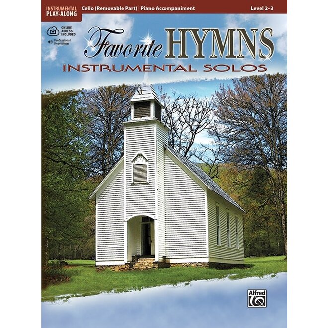 Alfred's Favorite Hymns Instrumental Solos for Strings, Cello (Book & Online Audio)
