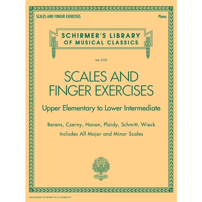 Hal Leonard Schirmer's Library of Musical Classics, Volume 2107, Scales and Finger Exercises