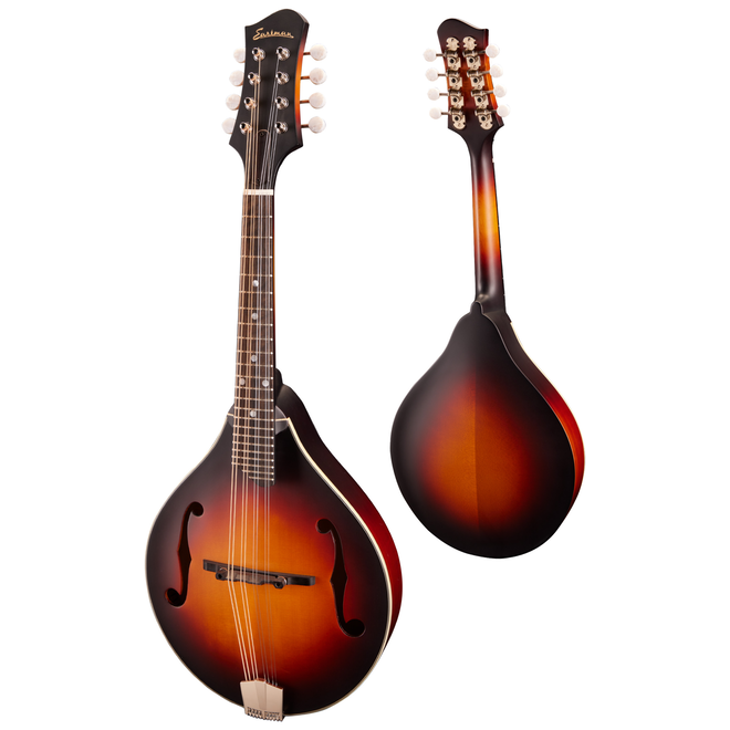 Eastman MD305E A-Style Mandolin, Solid Spruce/Solid Maple, Sunburst Satin Finish, K&K Pickup, w/Gigbag
