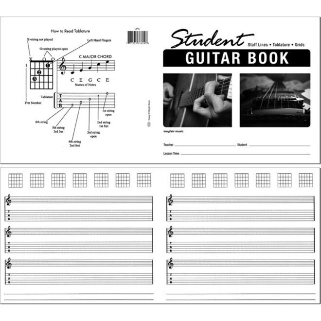 Mayfair Music Student Guitar Dictation Book
