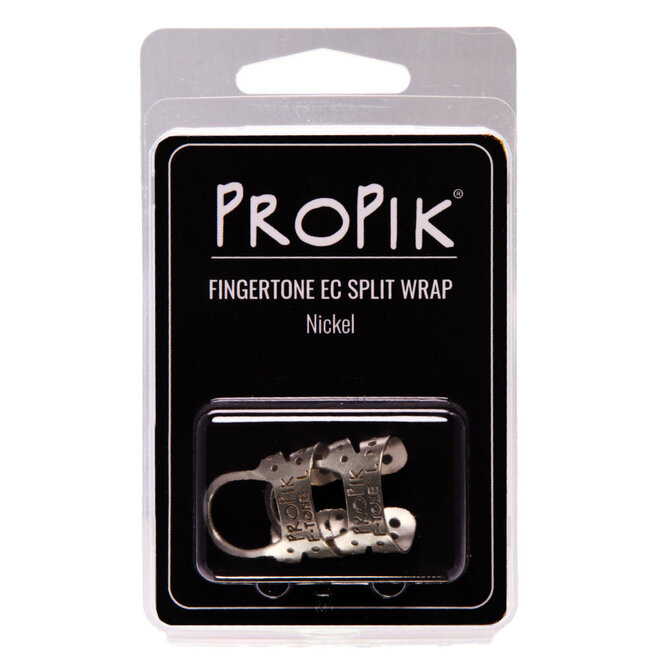 ProPik Fingertone Extra Comortable Split Wrap Fingerpicks, Nickel-Silver, Large (2 Pack)